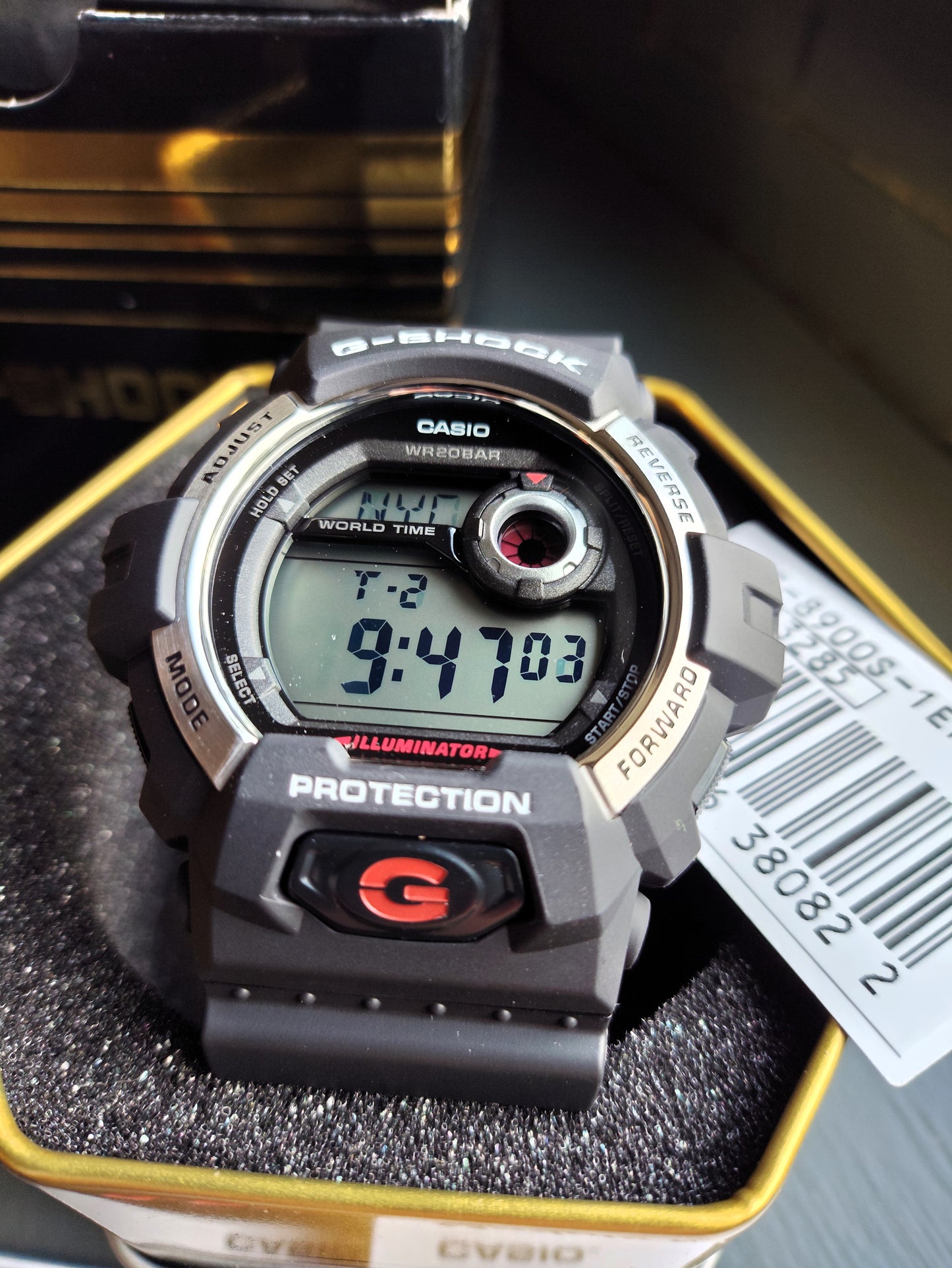 Casio G-Shock G-8900S-1ER Mens Digital Watch with Black Resin Strap BNIB