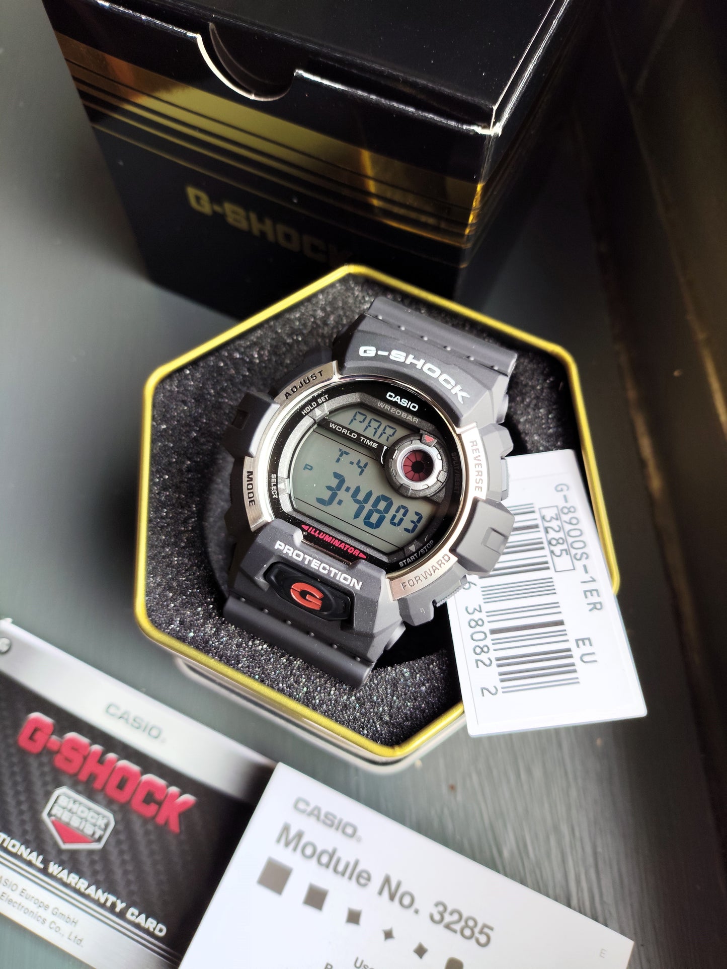 Casio G-Shock G-8900S-1ER Mens Digital Watch with Black Resin Strap BNIB