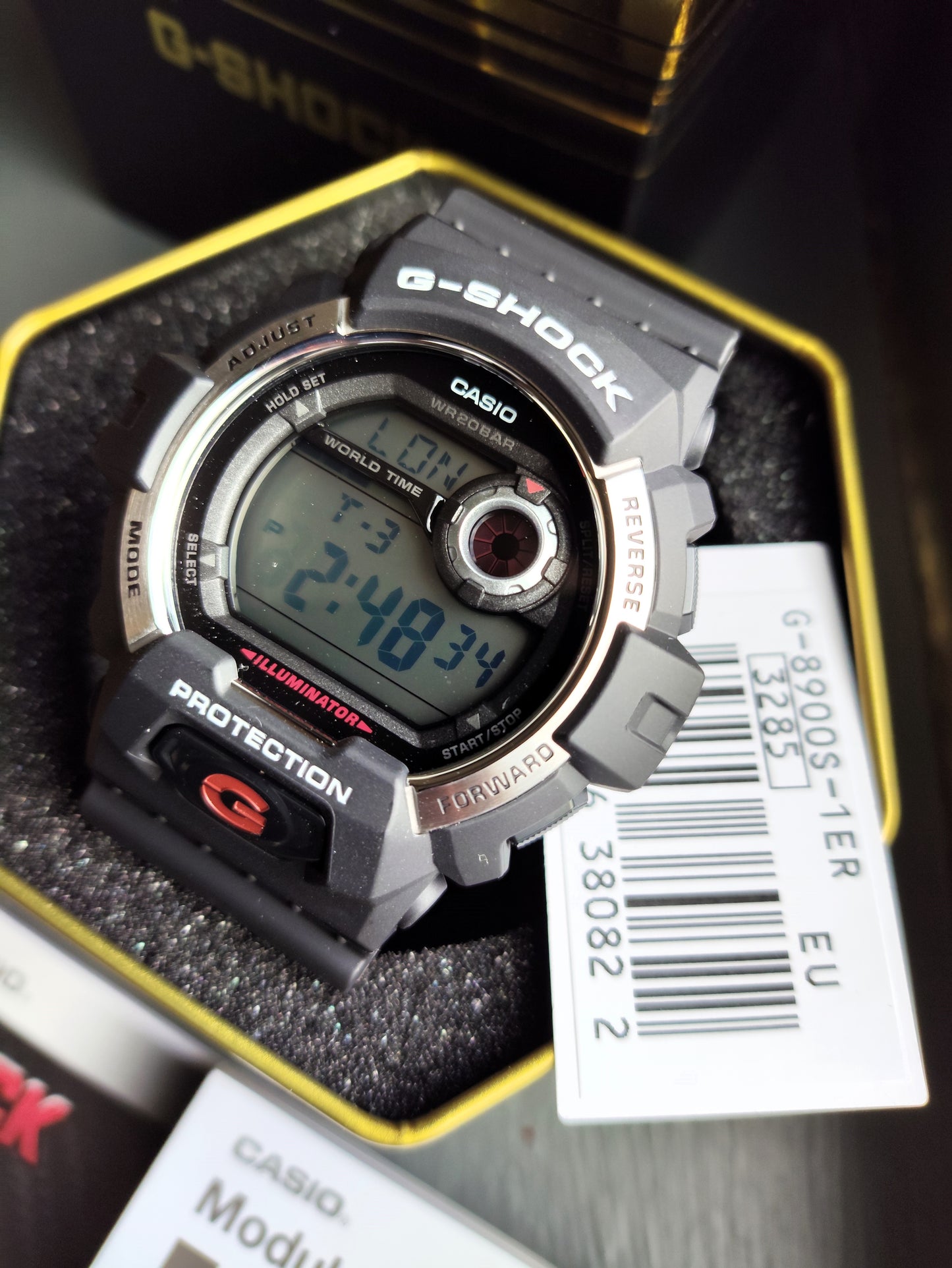 Casio G-Shock G-8900S-1ER Mens Digital Watch with Black Resin Strap BNIB