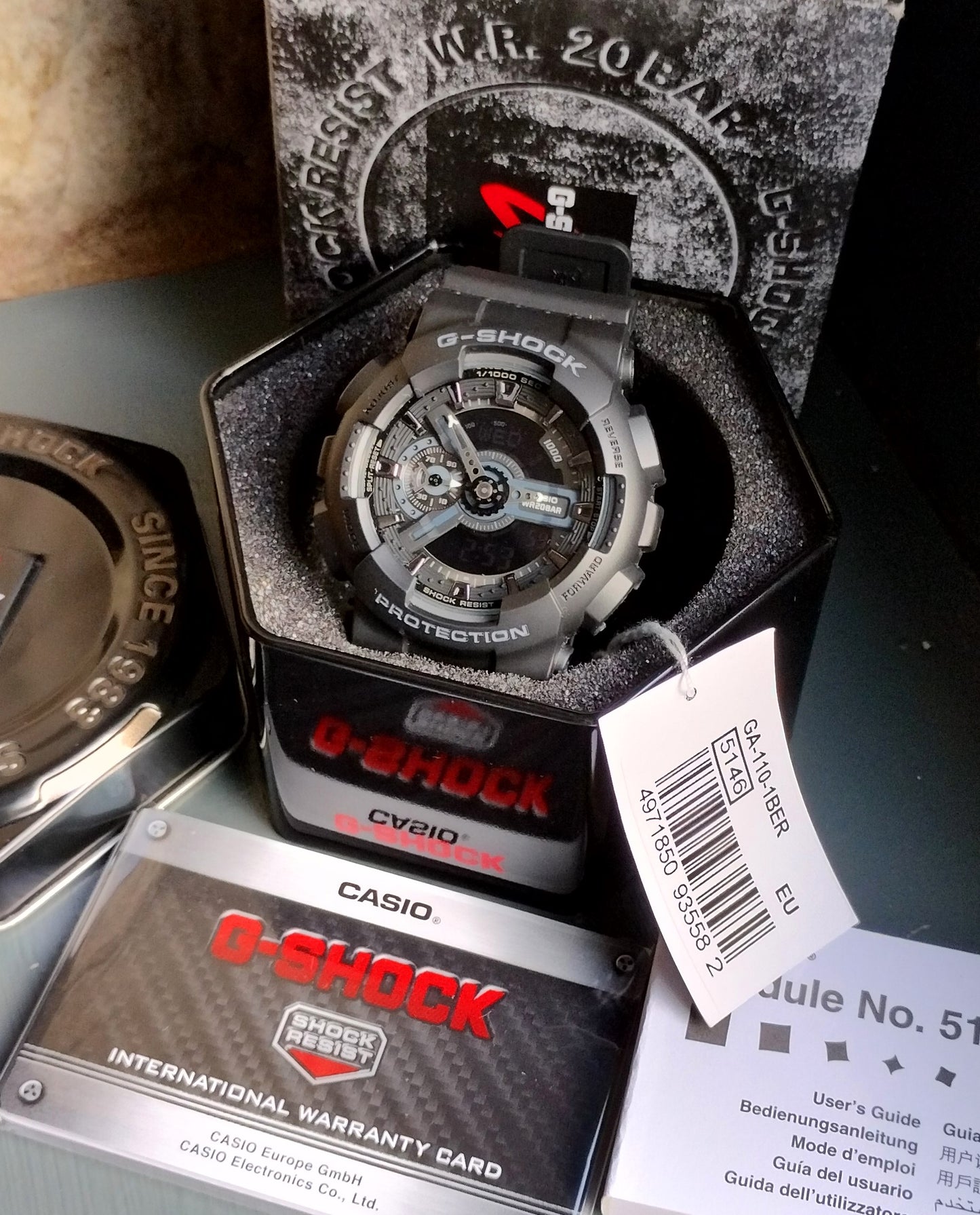 Casio G-Shock Men's GA-110-1BER Combi Analogue-Digital Sports Watch