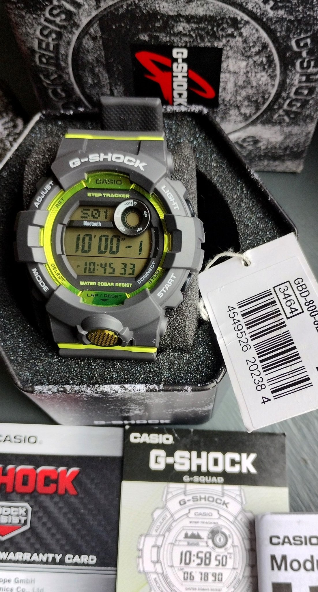 Casio G - Shock G Squad GBD - 800 - 8ER Step Tracker Men's Smartwatch - Chronographworld