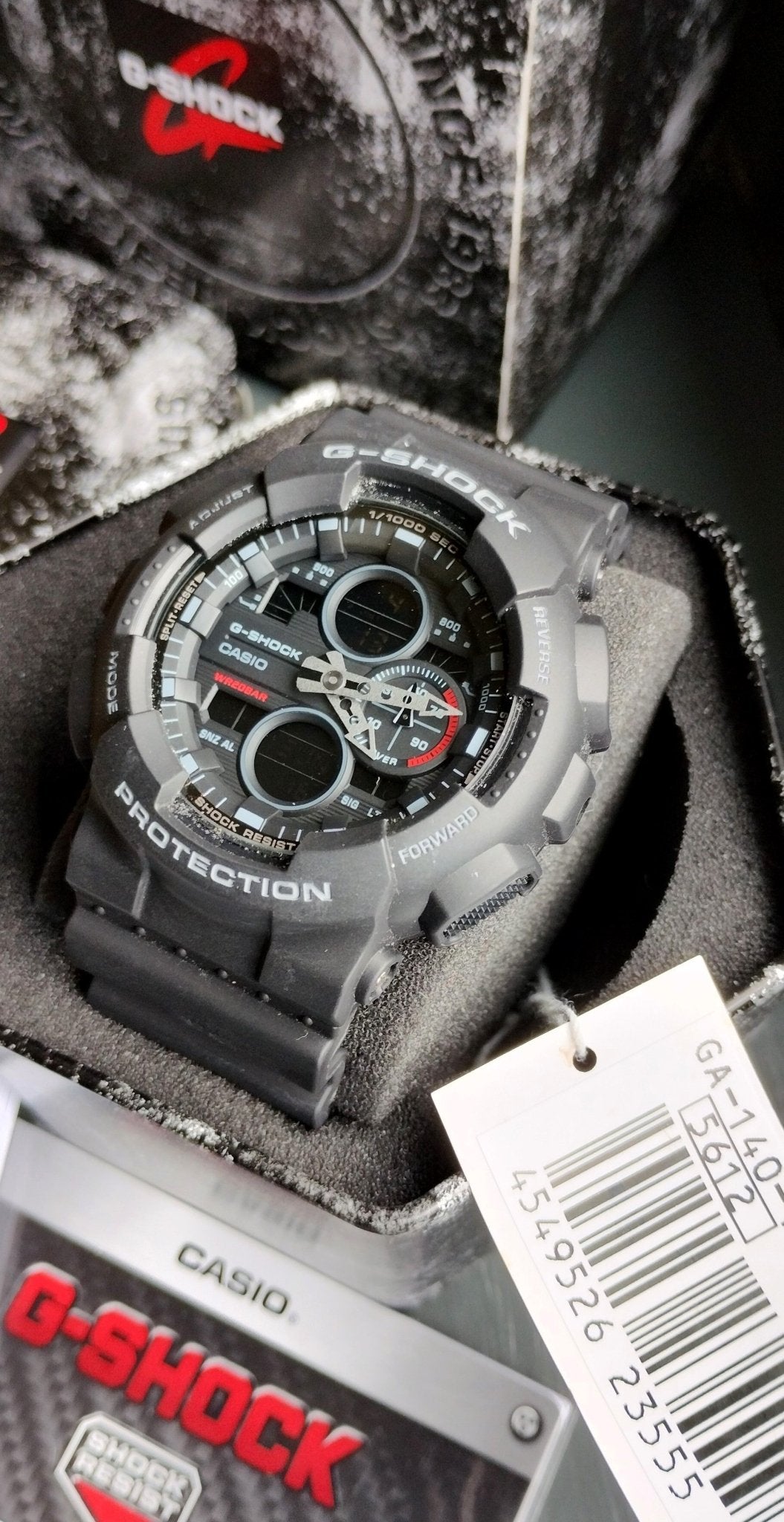 Casio G-Shock GA-140-1A1ER Mens Analogue-Digital Watch with Black Resin Strap - Chronographworld