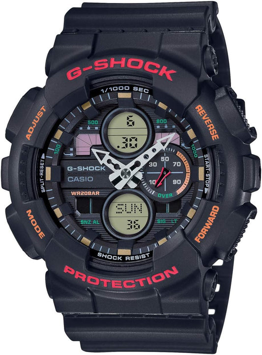 Casio G-Shock GA-140-1A4ER Mens Analogue-Digital Watch with Black Resin Strap - Chronographworld