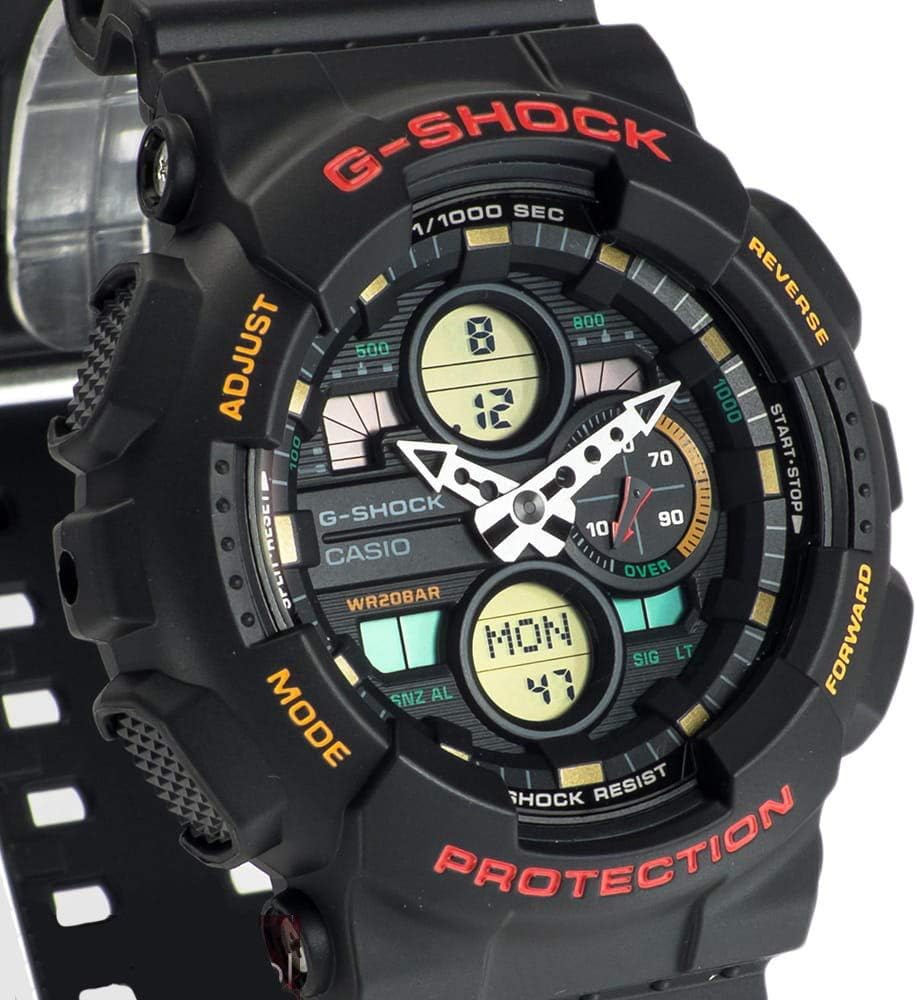 Casio G-Shock GA-140-1A4ER Mens Analogue-Digital Watch with Black Resin Strap - Chronographworld