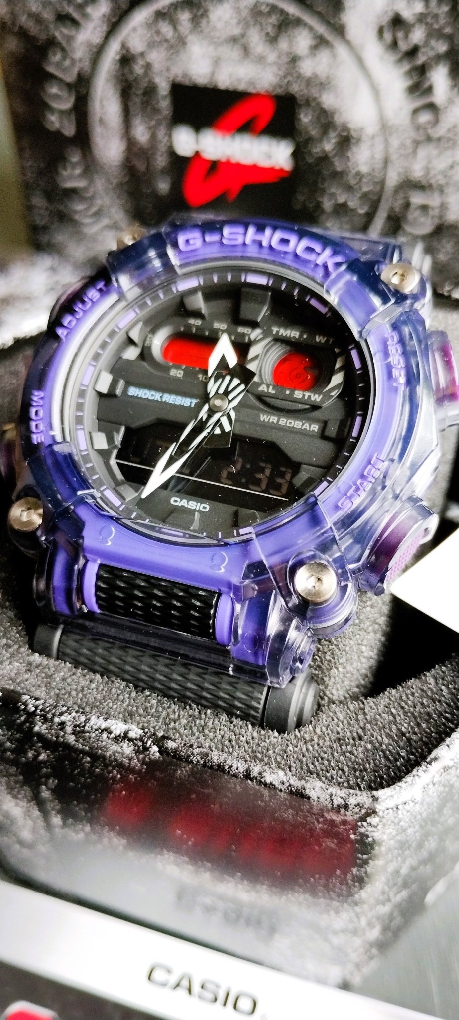 Casio G - Shock GA - 900TS - 6A Purple Analog Digital Sports Casual Men's Watch - Chronographworld