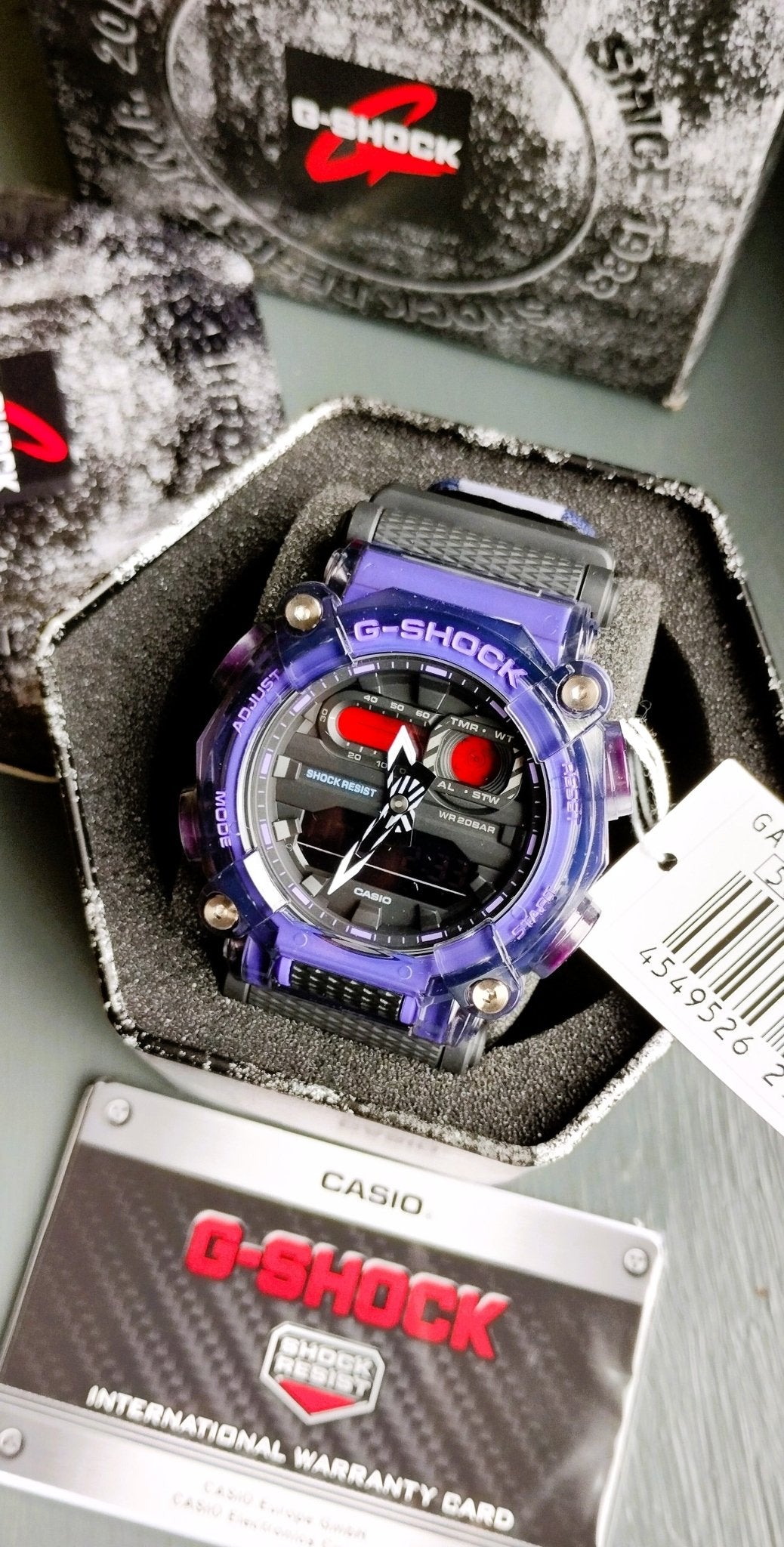 Casio G - Shock GA - 900TS - 6A Purple Analog Digital Sports Casual Men's Watch - Chronographworld