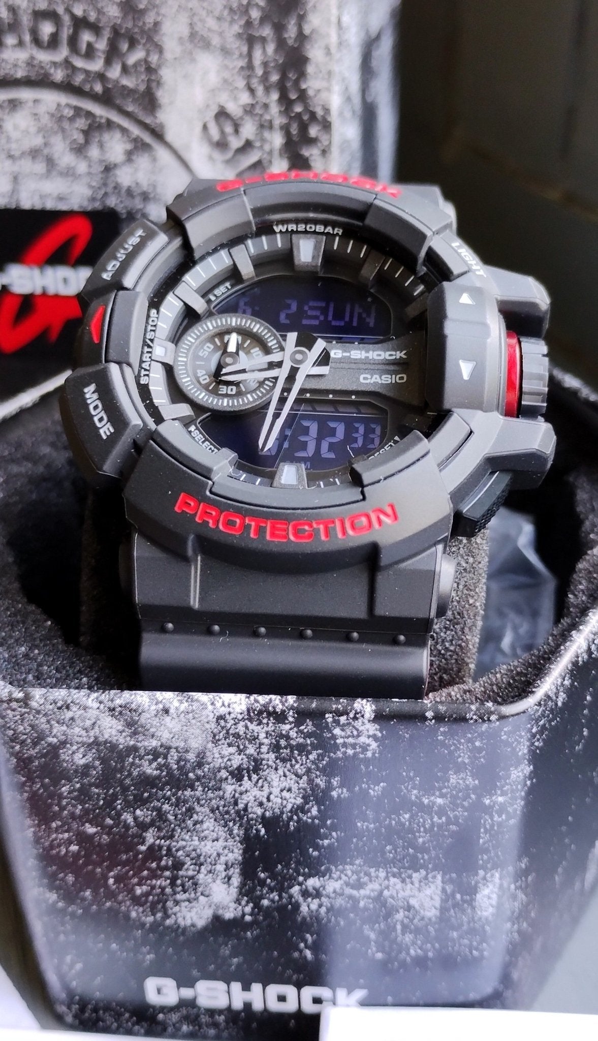 Casio G-SHOCK GA400HR-1A Black/Red Series Special Colour Model Analog-Digital Men's Watch - Chronographworld