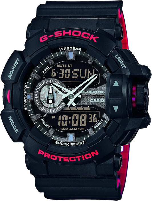 Casio G-SHOCK GA400HR-1A Black/Red Series Special Colour Model Analog-Digital Men's Watch - Chronographworld