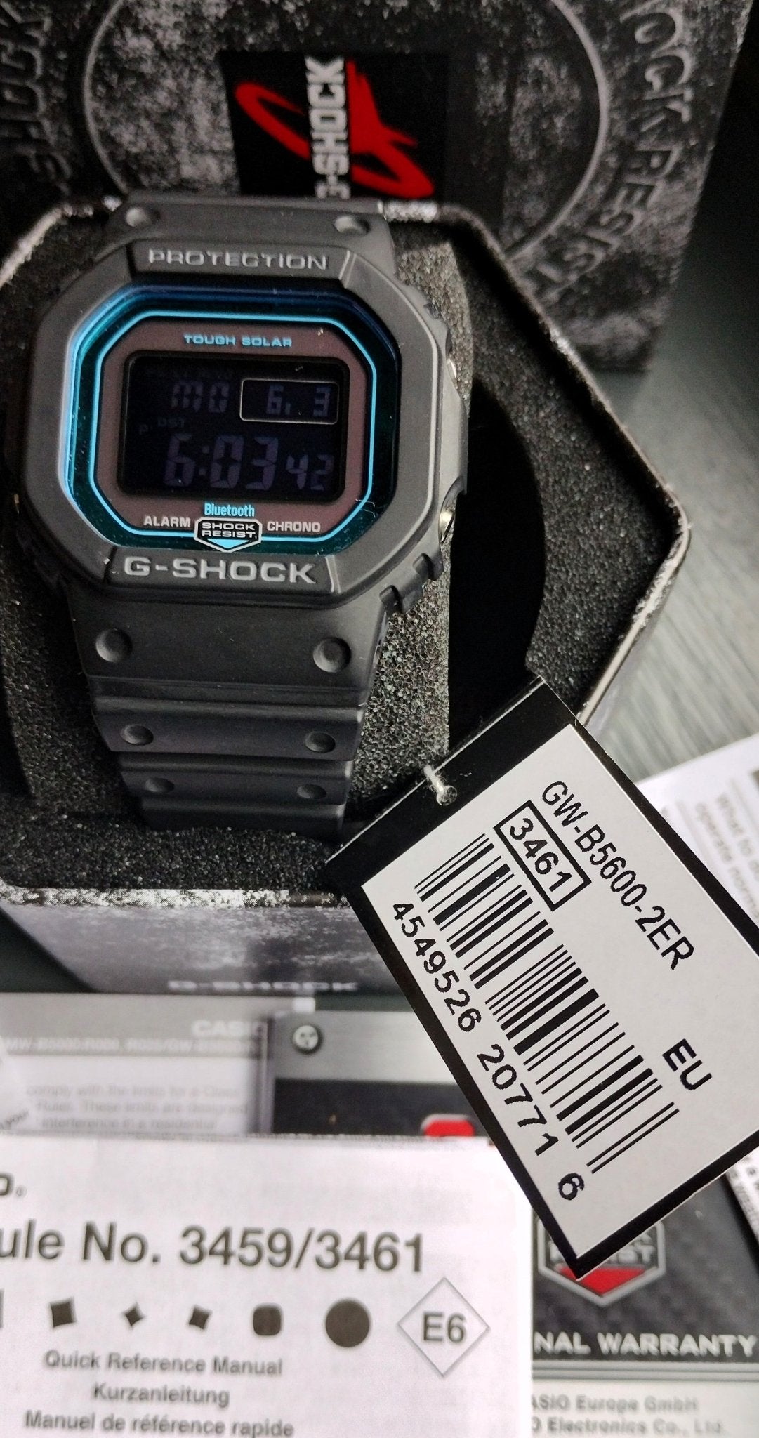 Casio G Shock GW-B5600-2ER Men's Bluetooth Solar Watch - Chronographworld