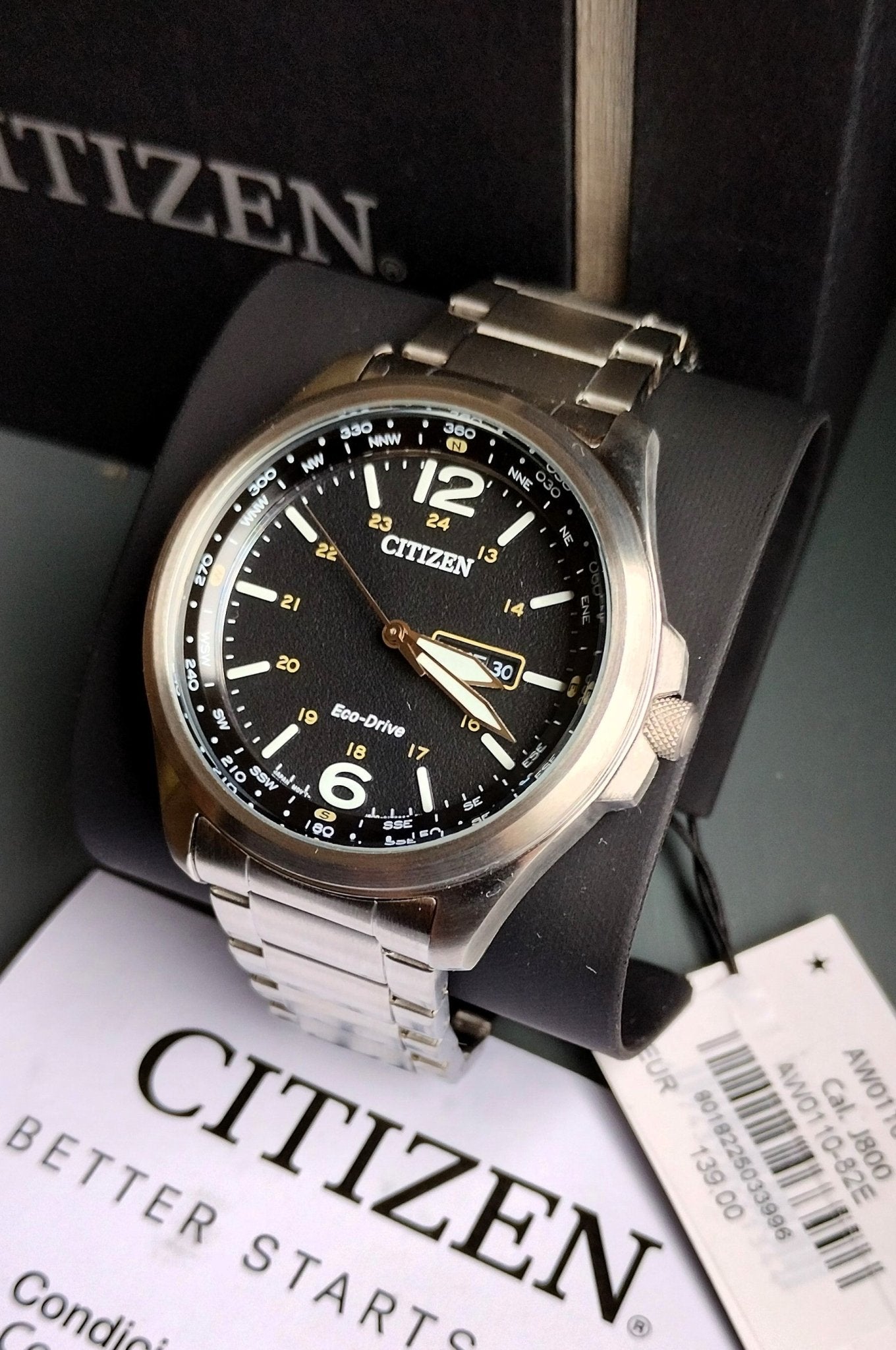 Citizen AW0110 - 82E Military Eco - Drive Men's Watch - Solar Powered - Chronographworld