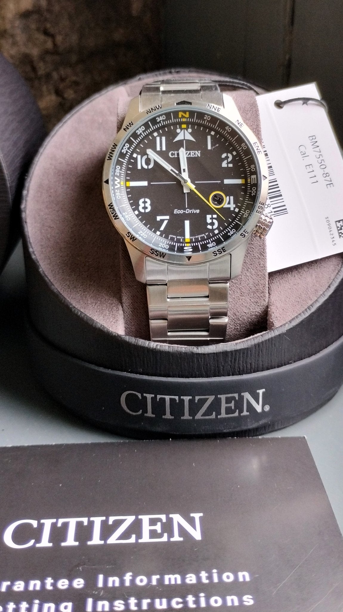 Citizen BM7550 - 87E Aviator Eco - Drive Solar Men's Watch rrp £169 - Chronographworld