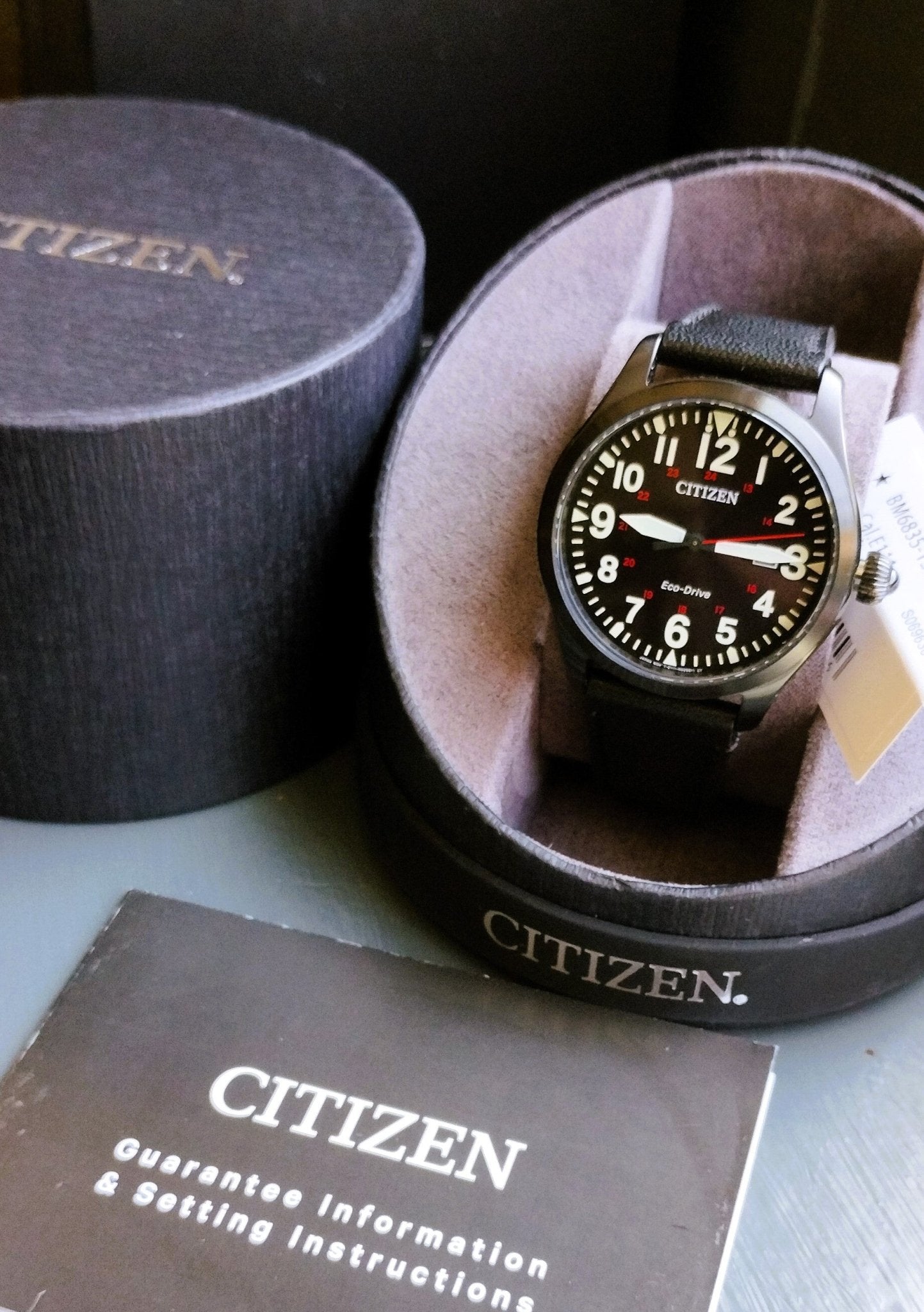 Citizen Garrison BM6835-15E Military Eco-Drive Men's Black Watch - Solar Powered - Chronographworld