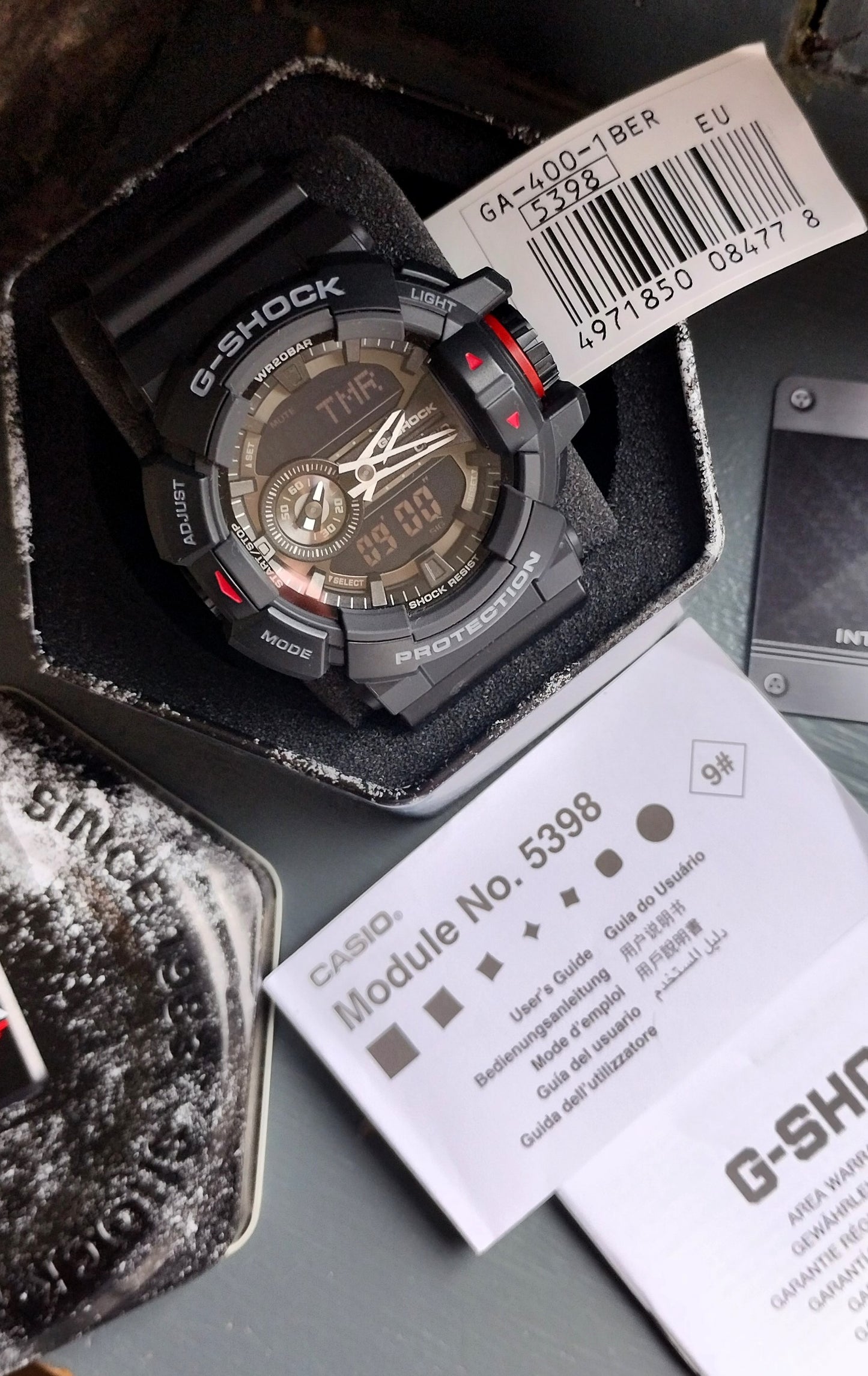 Casio G-SHOCK GA400-1BER Black/Red Shock / Magnetic Resistant Analog-Digital Men's Watch