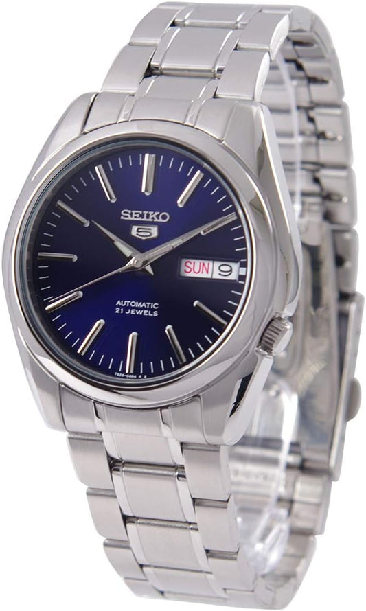 Seiko 5 Men's Watch SNKL43K1 Automatic Blue Dial Silver Stainless Steel RRP £229