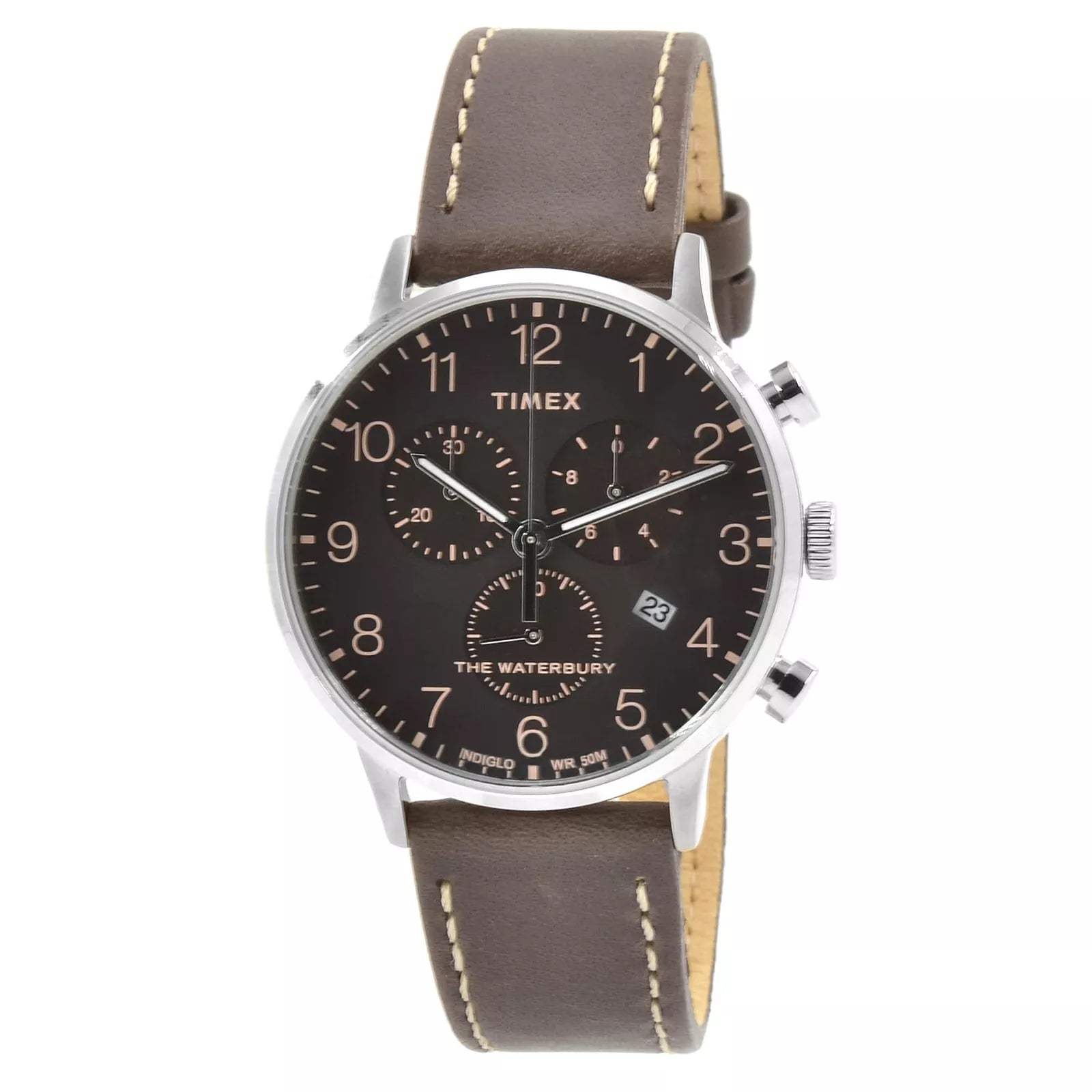 Timex Men's Watch TW2T28200 The Waterbury Chronograph Date Display Black Dial rrp £132 - Chronographworld