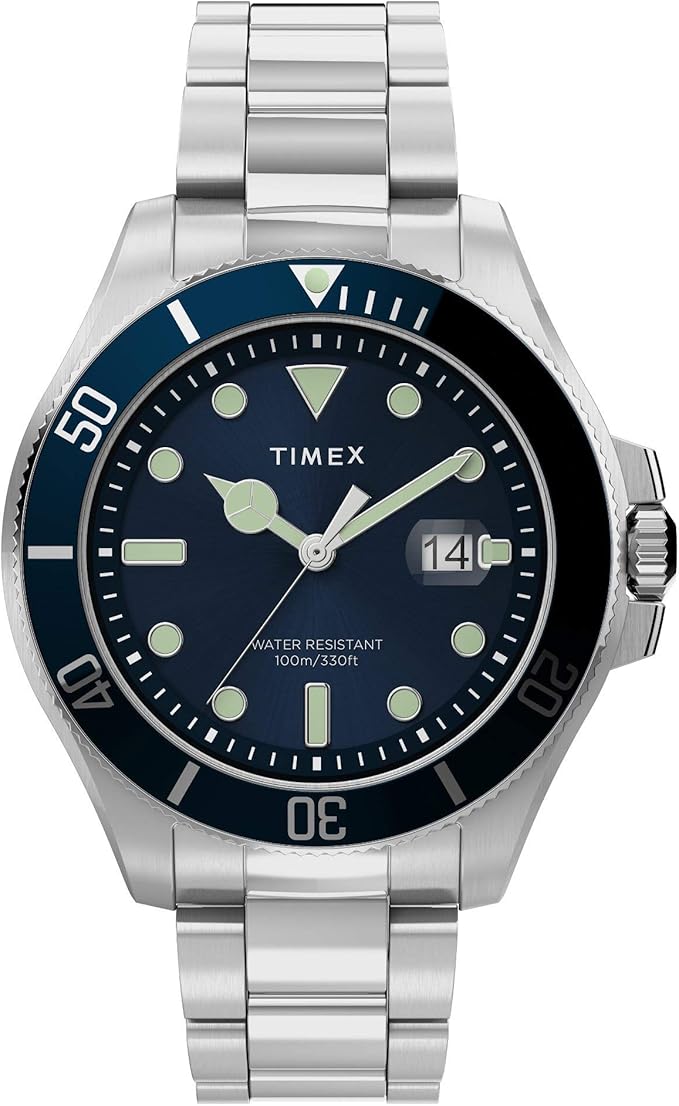 Timex Men's Harborside Coast Watch TW2U41900 Stainless Steel Blue RRP £110