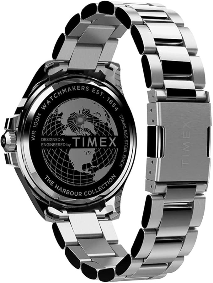 Timex Men's Harborside Coast Watch TW2U41900 Stainless Steel Blue RRP £110