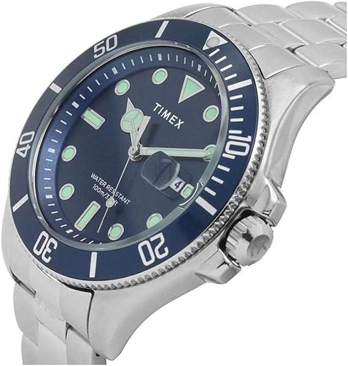 Timex Men's Harborside Coast Watch TW2U41900 Stainless Steel Blue RRP £110