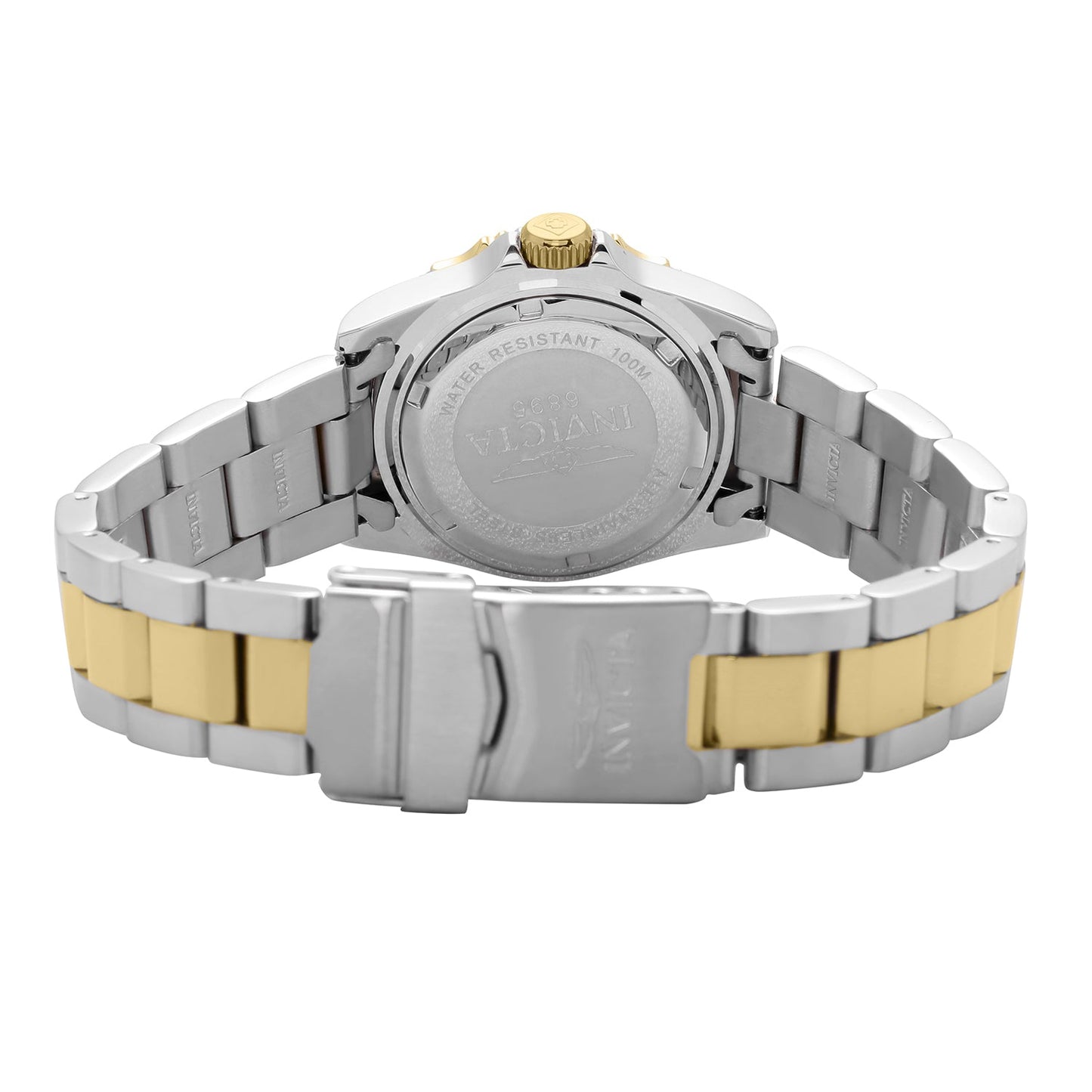 Invicta Pro Diver 6895 Women's Quartz Watch featuring a two-tone stainless steel bracelet