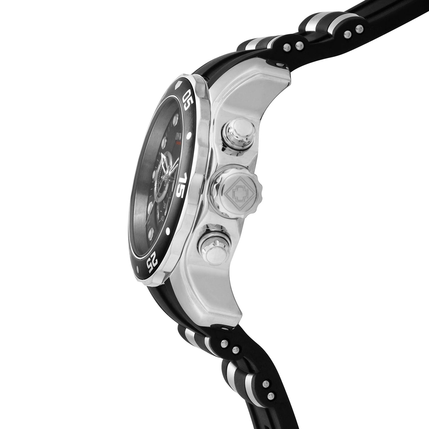 Invicta Pro Diver SCUBA 6977 with black and silver-tone bezel detail